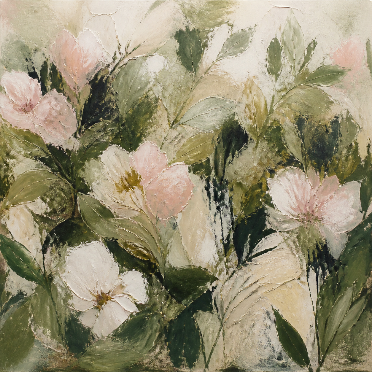 Abstract botanical painting